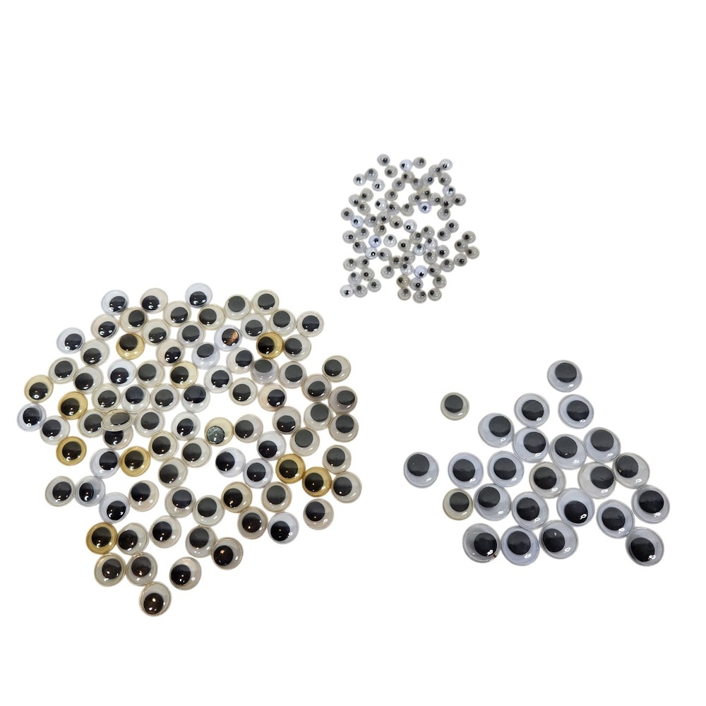 Googly‎ Wiggle Eyes Mixed Sizes 189 Pieces Craft Supplies DIY Projects Lot